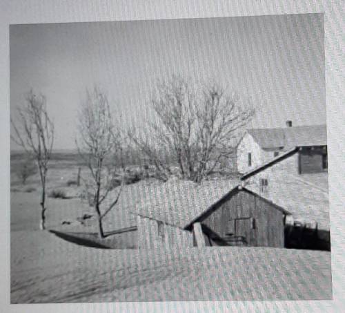 2. The conditions shown in this 1936 photograph were caused mainly by(1) Periods of widespread flood