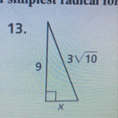 Find the values of the variables. Leave your answer in simplest radical form