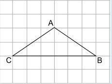 (05.01 MC) Which statement best describes the area of Triangle ABC shown below? Select one: a. It is
