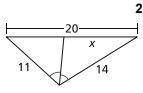 Find the value of X in this problem. Please show work.