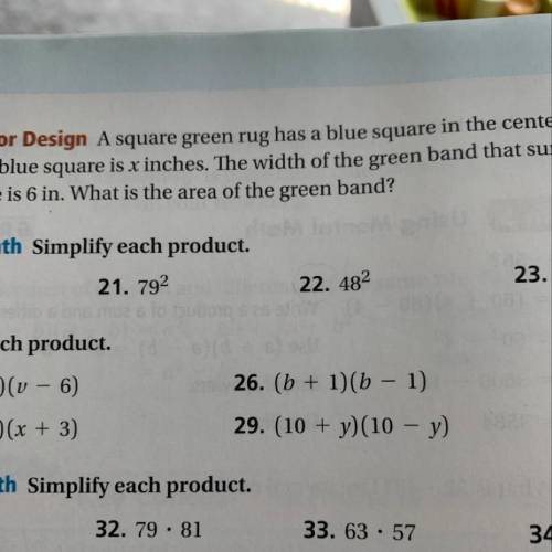 Multiplying special case polynomials: 48 squared