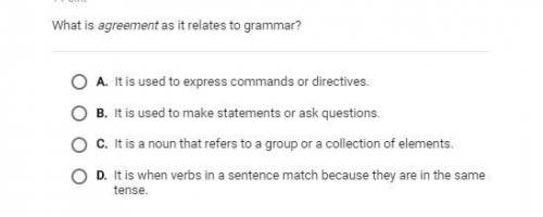 What is agreement as it relates to grammar?