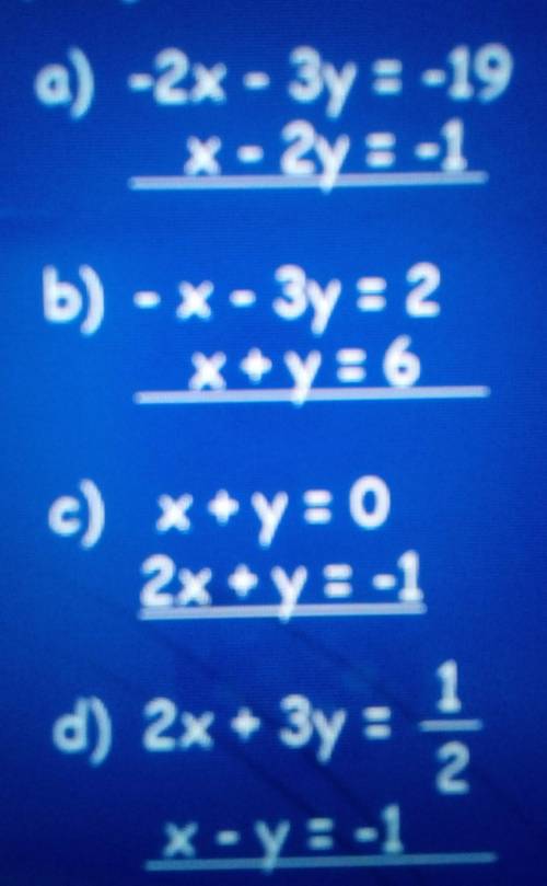 Its my homework-method of supstitution! example : 3x-2y=6. =>x=13-3yx+3y=13. x=13-3•3 3•(13-3y)-2