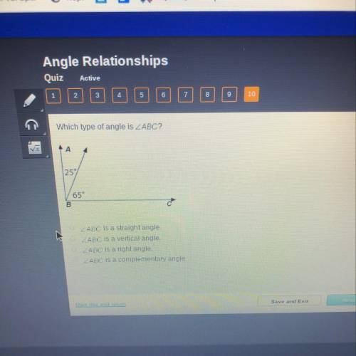 Which type of angle is
