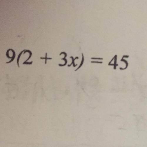 Solving equations and distributive property