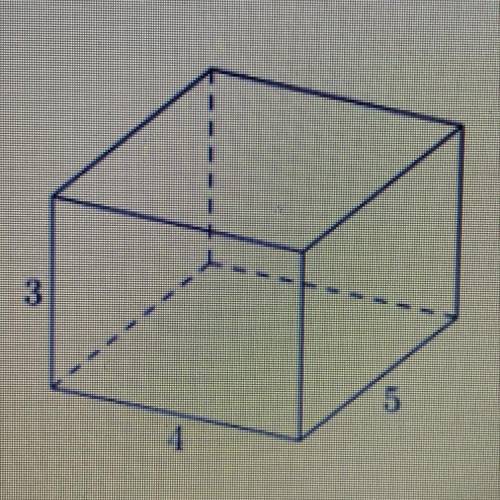 What is the volume of the object shown in the figure? 80 units 60 units 20 units 12 units
