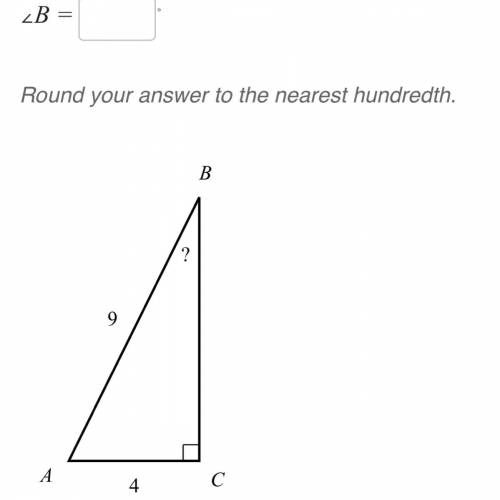 Solve for an angle in right triangles help