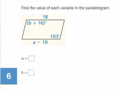 Find the value of each variable in the parallelogram. Please help!