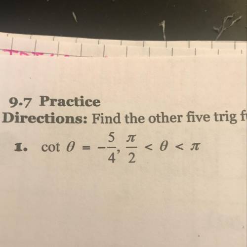 Hi can you guys please help me do #1 by using trigonometric identities ? i don’t understand it :(