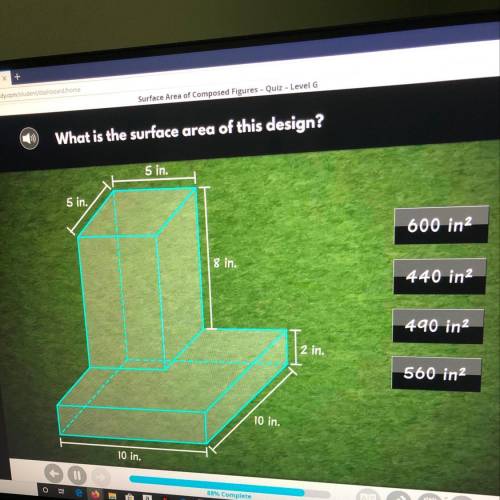 What is the surface area of this design?