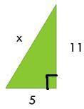 In the right triangle shown below, what is the value of x? Round your answer to the nearest tenth. A