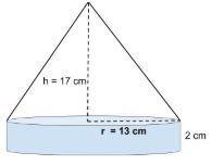 A design for a traffic cone is shown below. In order for it to have a solid foundation the designers