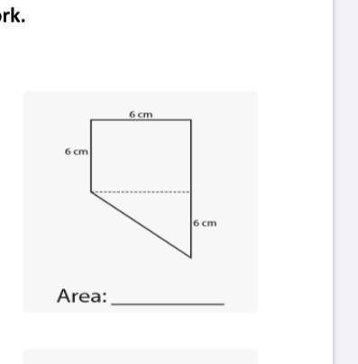 What is the area of this shape