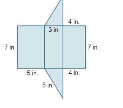 What is the area of one of the triangular faces? —In.2
