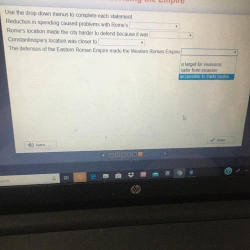 1st BOX answer choices;  (educational system , enslaved labor force , roads and buildings) 2nd BOX a