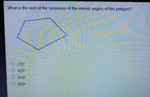 What is the sum of the measures of the interior angles of this polygon?