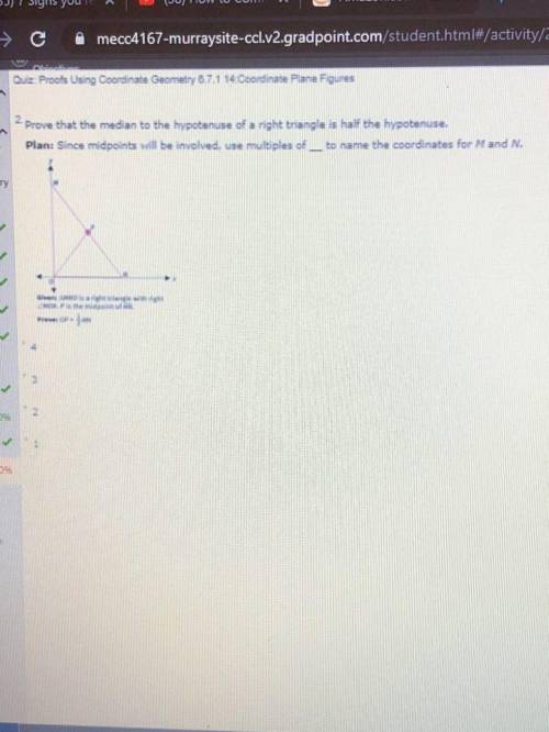 Please help ive been stuck on this question Prove that the median to the hypotenuse of a right trian