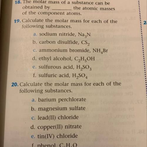 Can anyone can help me with 19 and 20 with process