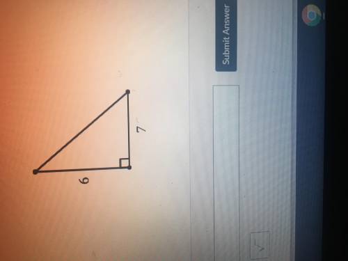 What is the length of the third side to the nearest tenth ?