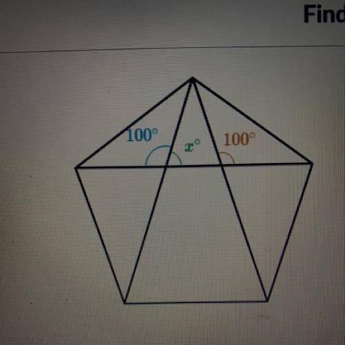 What's the missing angle of x