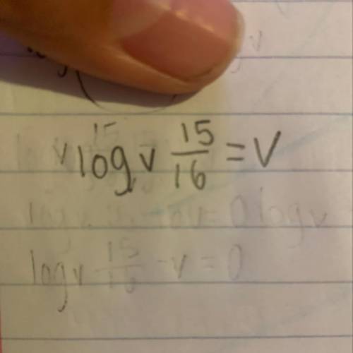 Convert exponent to log