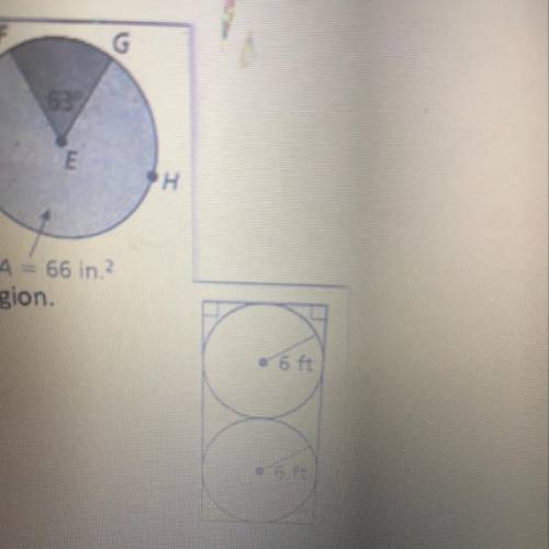 Find the area of the shaded region