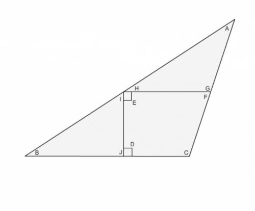 In the figure, angle I measures 56° and angle A measures 38°. The measurement of angle B is °. The m