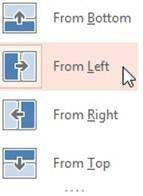 Which command button contains the following sub options as given in the picture? A) Direct options B