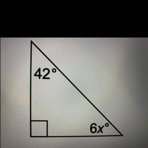 Please find the value of x