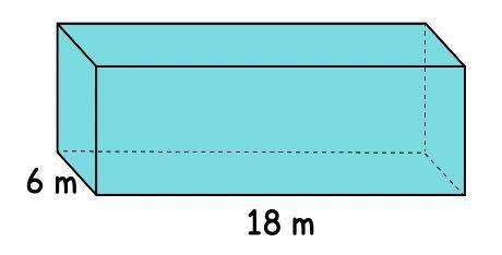 Find the height of the rectangular prism below if the volume is 334.8 meters cubed