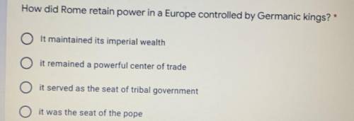 How did Rome retain power in a Europe controlled by Germanic kings?