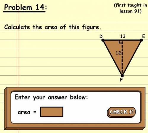 Calculate the area of this figure