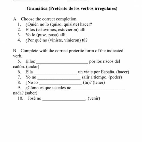 Any help?, not fluent in Spanish at all