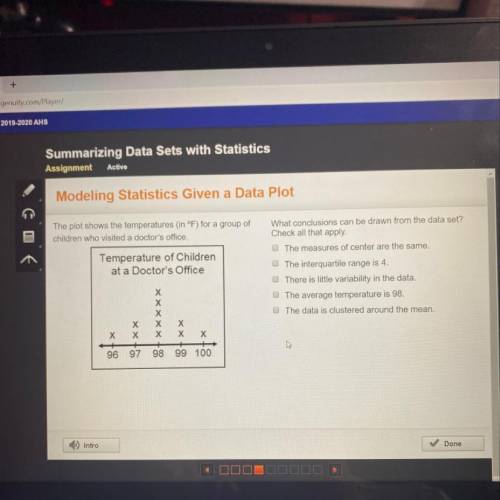 What conclusion can be drawn from the data set?