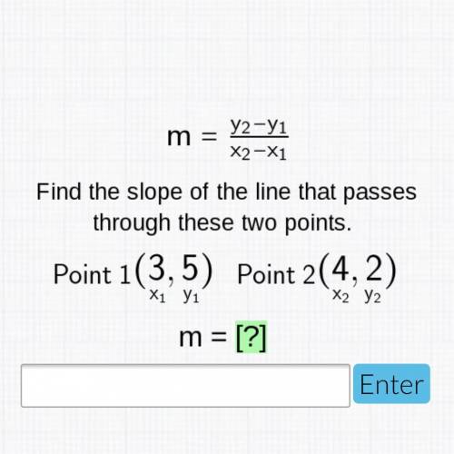 Help me solve the slope