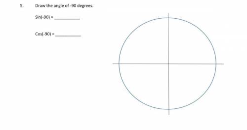 Draw the angle of -90 degrees with work