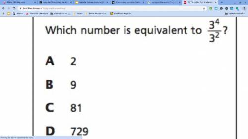 Find the equivalent number.