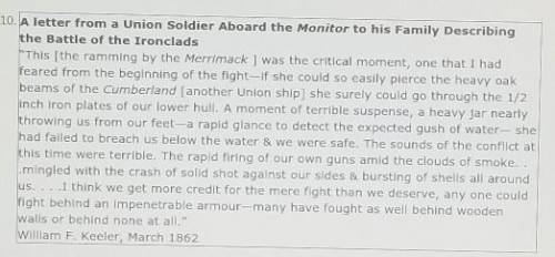 What conclusion can be drawn from this first battle of the Ironclads?A. The North's navy was stronge