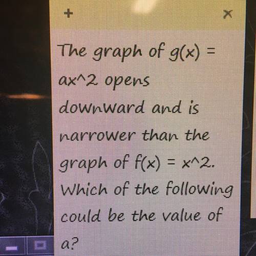 I need to know the a value?