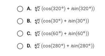 Which expression is a fourth root of -1+i√3?