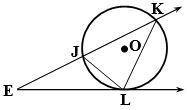Given: EL- tangent, EK- secant  Prove: EJ·LK = EL·LJ