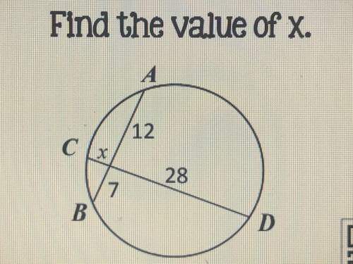 Need help! Find the value of X
