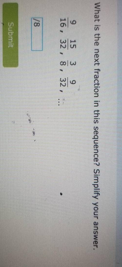 What is the next fraction in this sequence? Simplify your answer.