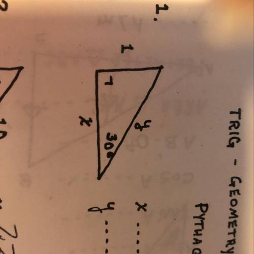 Pythagorean what is x and y