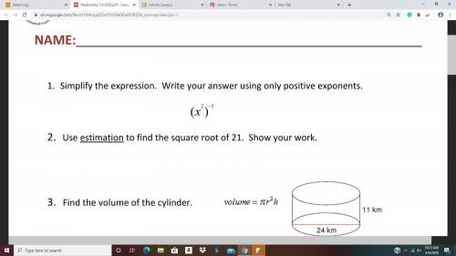 Complete everything EXCEPT #7. You do not have to graph the system of equations. You DO have to show