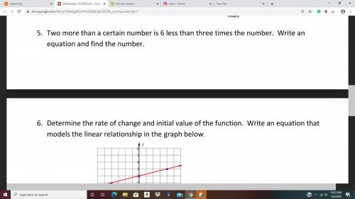 Complete everything EXCEPT #7. You do not have to graph the system of equations. You DO have to show