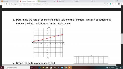 Complete everything EXCEPT #7. You do not have to graph the system of equations. You DO have to show