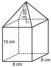 What is the volume of the composite figure?  1,024 cm 3 896 cm 3 832 cm 3 64 cm 3 Next Question