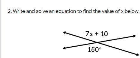 Complementary, Supplementary, Vertical, and Adjacent Angles 100 POINTS