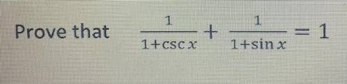 Precalc question !! I need to prove the equation true or false.